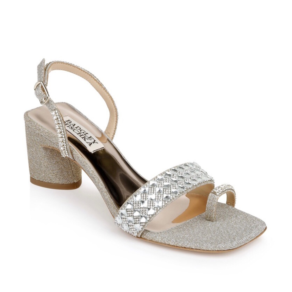 NWOB BADGLEY MISCHKA Beatrice Chunky Block Heel - Picture 3 of 14
